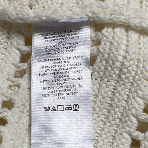 Free People Devvy Knit Mini Dress in Off White Size Medium NWOT - Picture 11 of 11